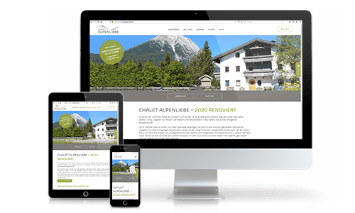 Responsive Webdesign Chalet Alpenliebe