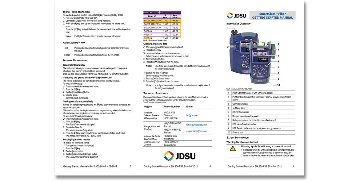 JDSU Bedienungsanleitung SmartClassFiber