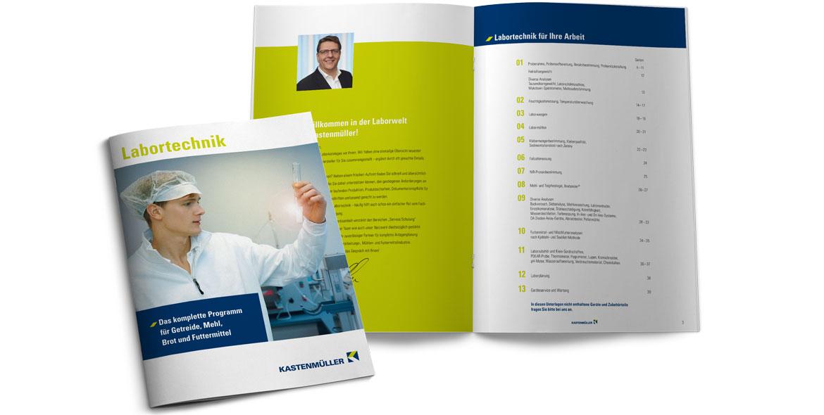 Kastenmüller Labortechnik-Broschüre von KE-COMMUNICATION