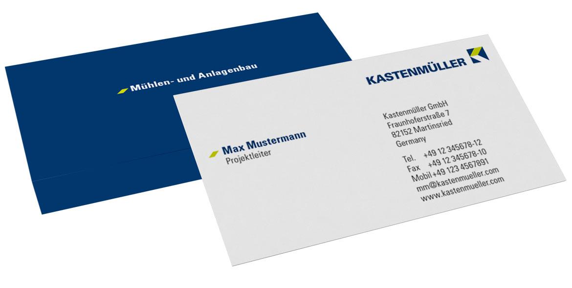 Visitenkarten Kastenmüller von KE-COMMUNICATION