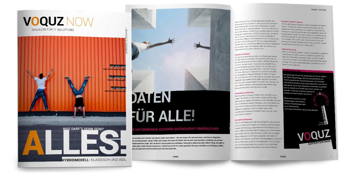 Markenrelaunch Voquz Kundenmagazin